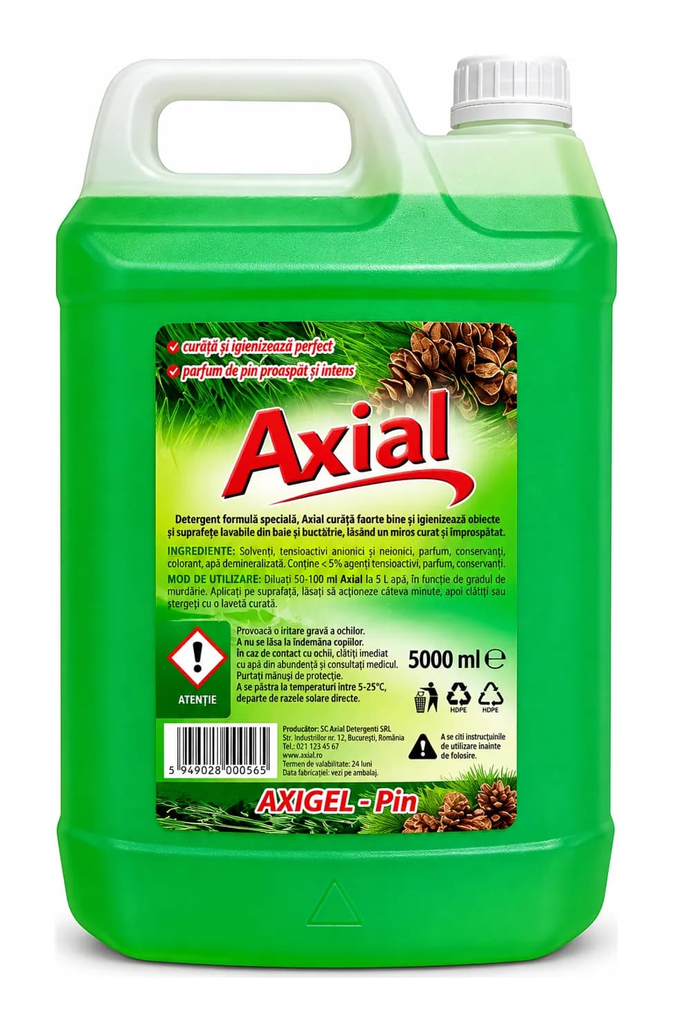 Żel do WC Axigel o zapachu sosnowym